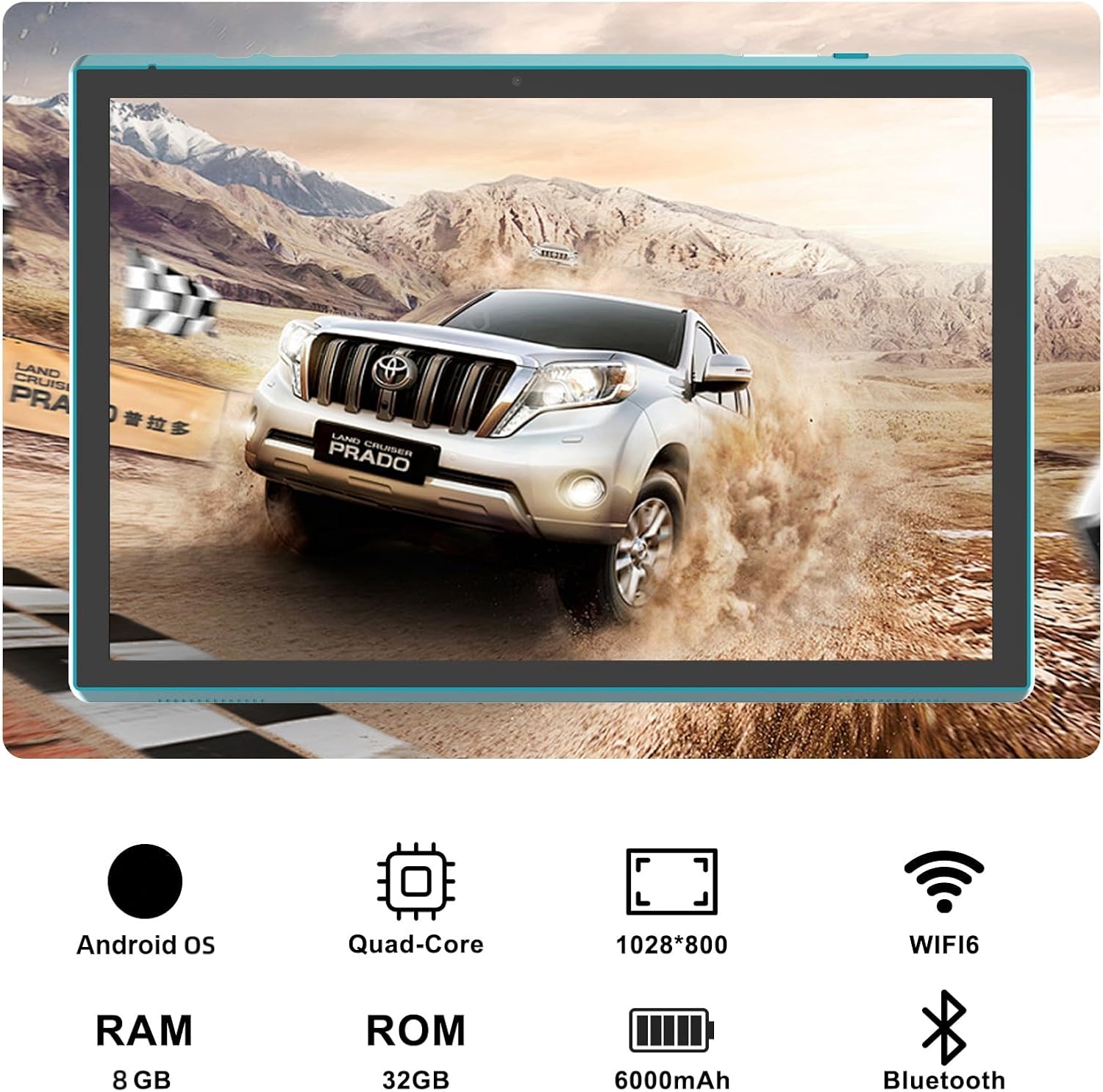 Android Tablet 10 Inch Tablet With Case Stylus Android 15 Tablets 8GB RAM 32GB ROM Support 1TB Expansion 6000mah Battery 10.1" IPS HD Touchscreen 2MP+8MP Dual Camera WIFI-6 Bluetooth5.0 Tablets - Image 6