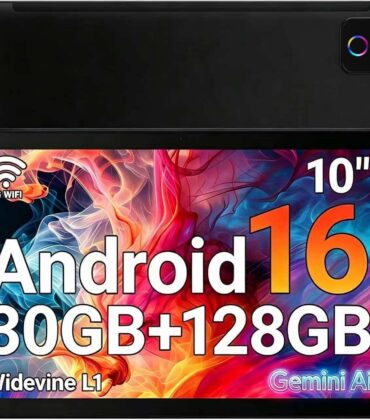 URAO Tablet,10.1" Android Tablet with Octa-core Processor 30GB RAM 128GB ROM HD IPS Touchscreen 8H Battery, Wi-Fi 6, BT 5.4, Dual Camera, Android 16 Tablets 2026