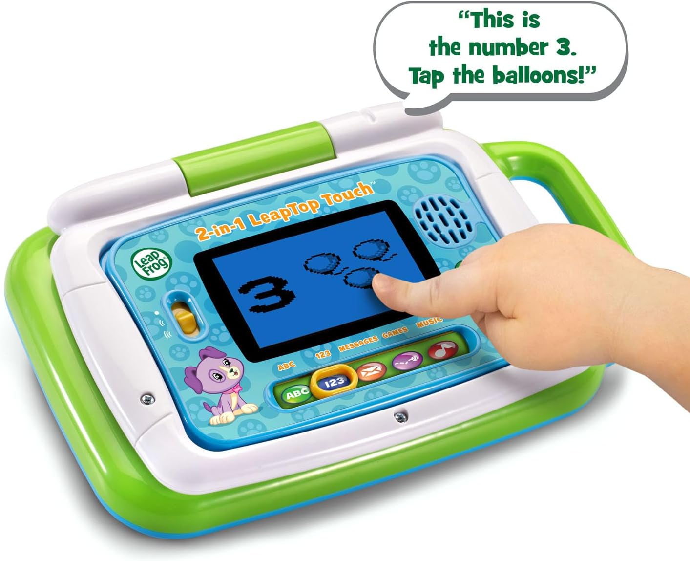 LeapFrog 2-in-1 LeapTop Touch, Green - Image 5