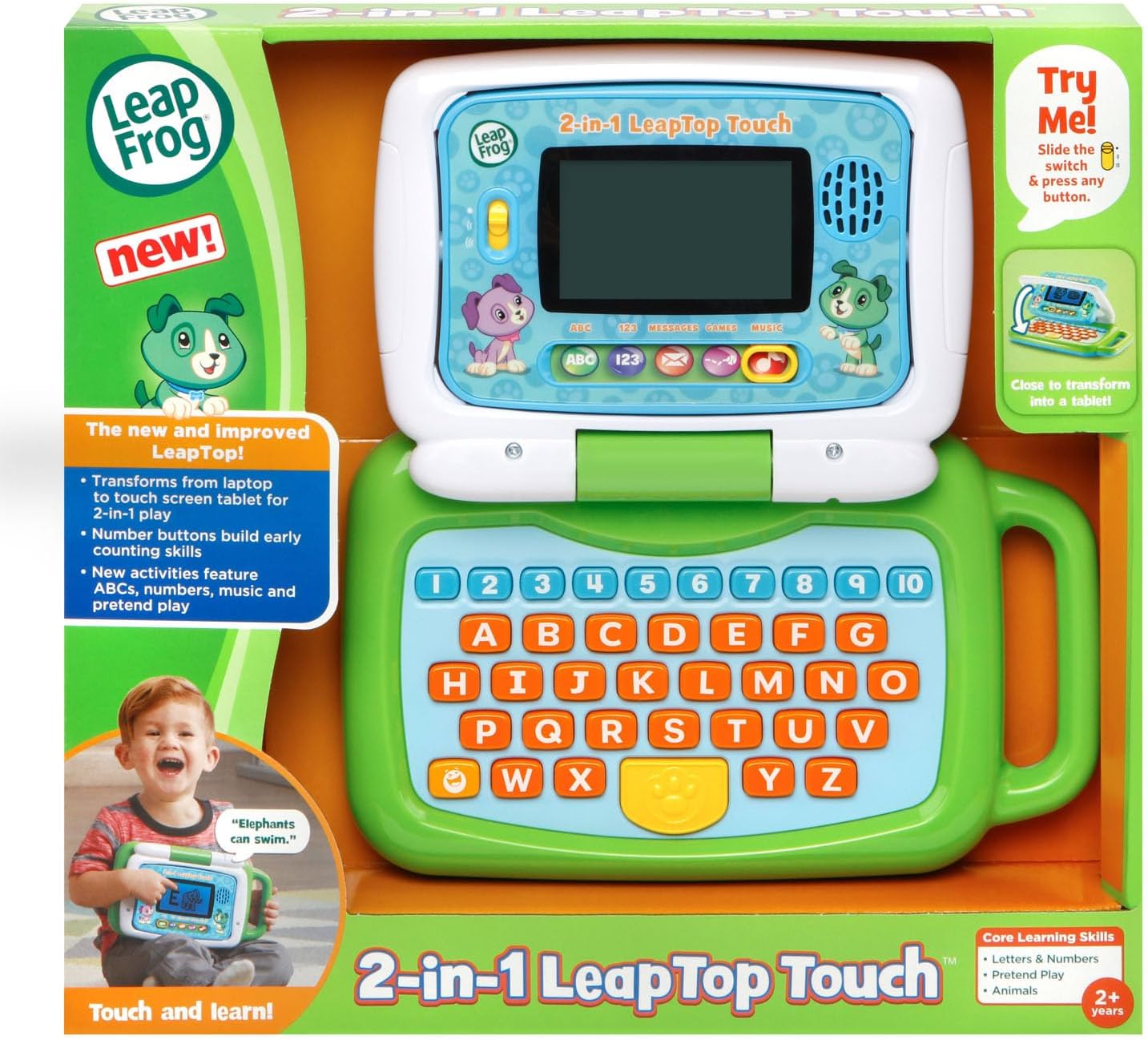 LeapFrog 2-in-1 LeapTop Touch, Green - Image 6
