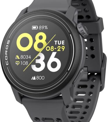 COROS PACE 3 GPS Sport Watch - Lightweight, Comfortable Running Watch, 17-Day Battery Life, Accurate GPS, Heart Rate Monitor, Navigation, Sleep Tracking - Black Silicone